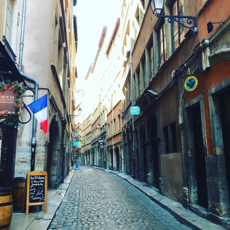 Rues pavées du Vieux Lyon